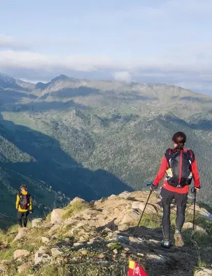 Trekking en grupo en Grandvalira Grau Roig